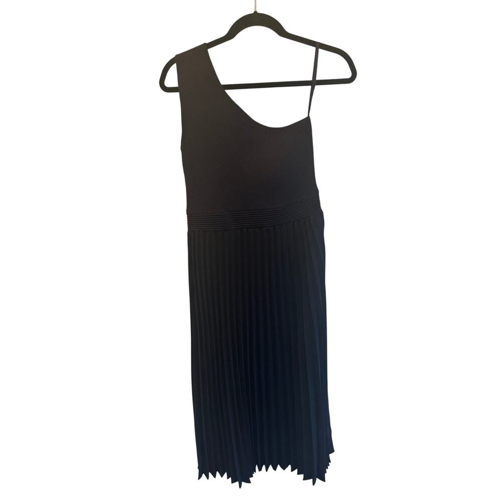 Navy Ted baker Asymmetrical knitted Midi dress